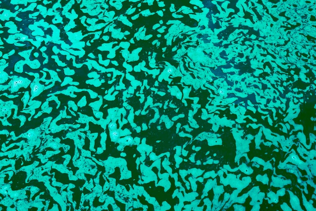 Textura de fundo de espuma de água verde turquesa