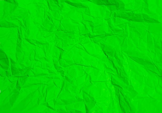 Textura de fundo de papel verde amassado