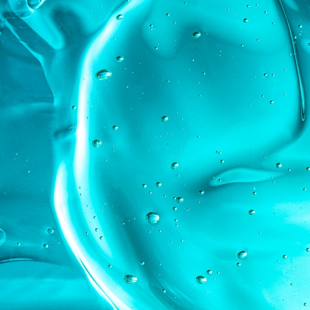 Textura de gel higiênica azul e limpa