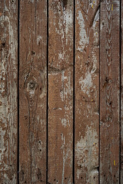 Textura de madeira pintada de marrom da parede de madeira para plano de fundo e textura.