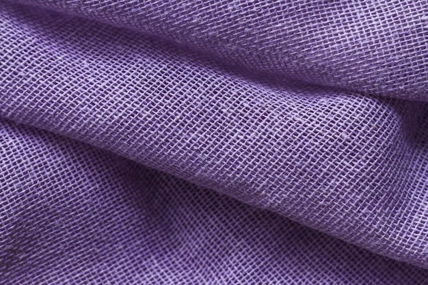 Textura de material suave tecido roxo elegante