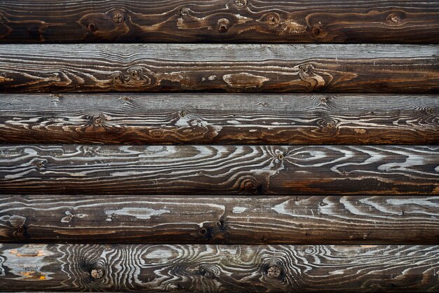 Textura de paletes de madeira marrons.