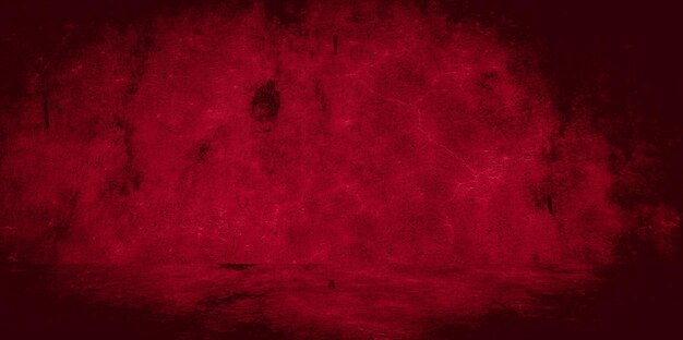 Textura de parede antiga cimento preto fundo vermelho abstrato design de cor escura é leve com fundo gradiente branco