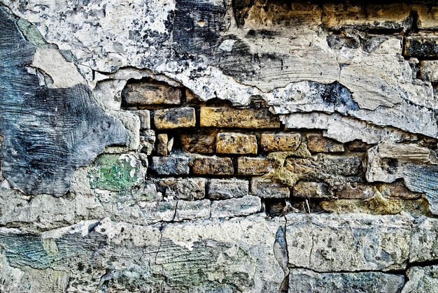 Textura de parede de tijolos antigos de grunge