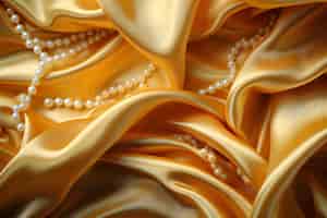 Foto grátis textura de tecido brilhante dourado