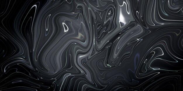 Textura de tinta de mármore preto acrílica pintada padrão de fundo de textura de ondas pode ser usado para papel de parede ou telha de parede de pele luxuosa