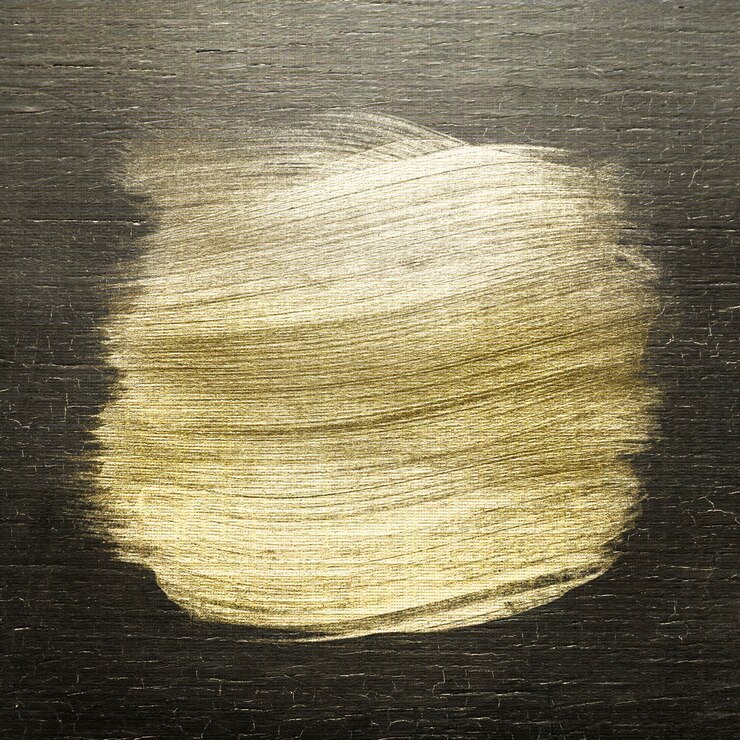 Foto grátis textura de traçado de pincel dourado