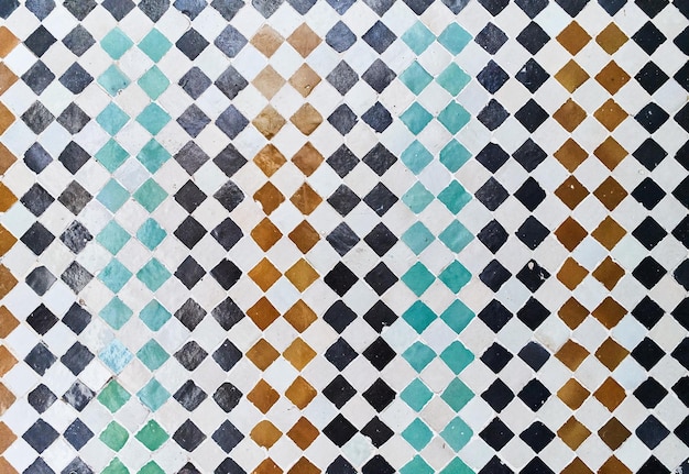 Textura de uma superfície de mosaico