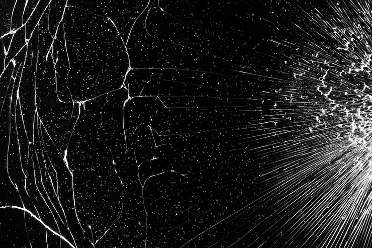 Foto grátis textura de vidro danificada