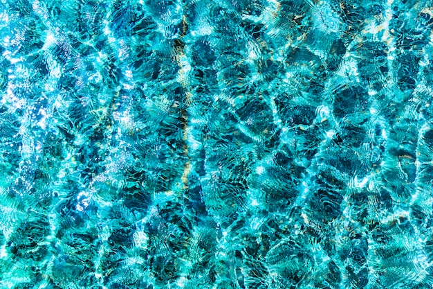 Textura de vista superior da superfície da água