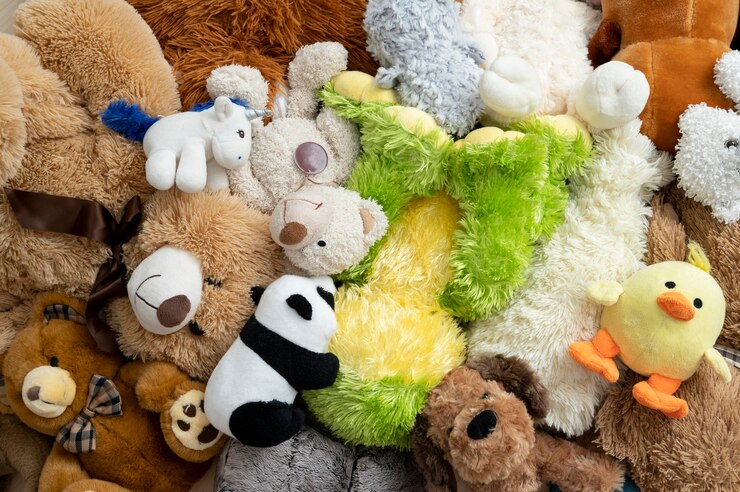 Foto grátis textura fofa de brinquedo de perto
