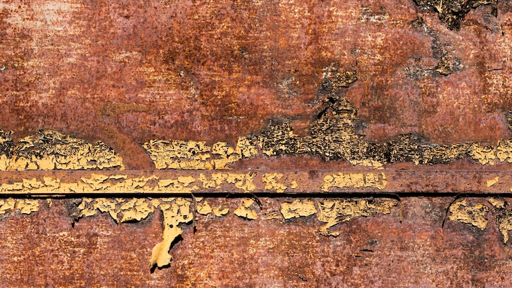 Foto grátis textura vintage de aço marrom enferrujado e arranhado