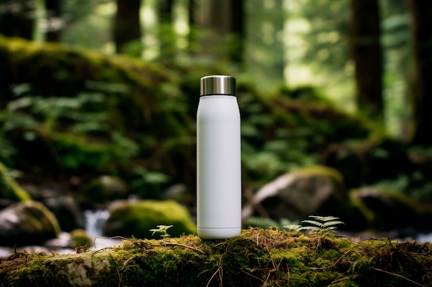 Foto grátis thermos para o movimento de viagens sustentáveis