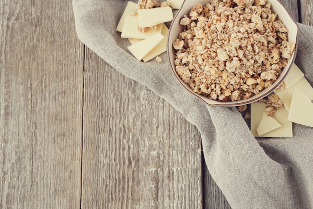 tigela de cereal para um café da manhã saudável