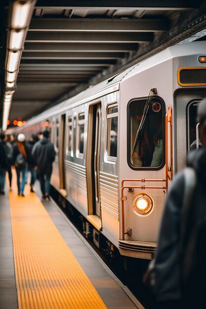 Tiro completo de pessoas em transportes públicos