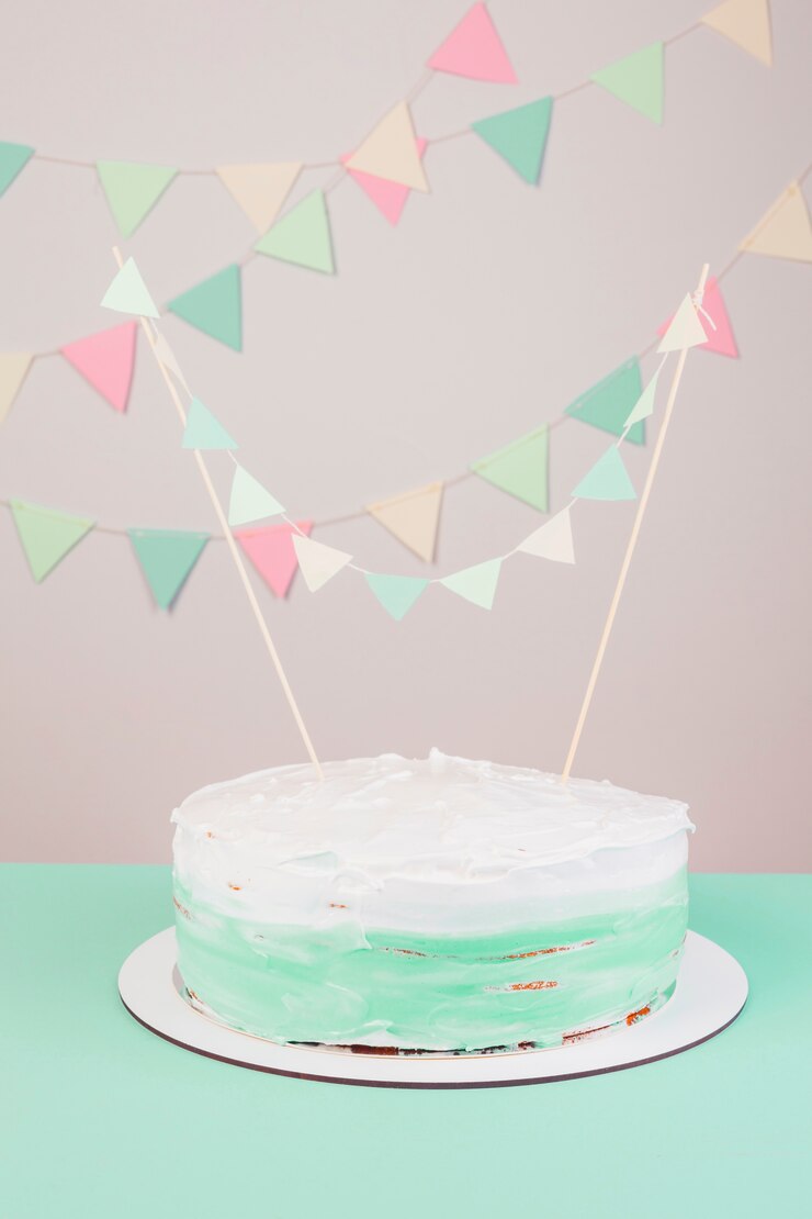 Foto grátis torta de aniversário, natureza morta.