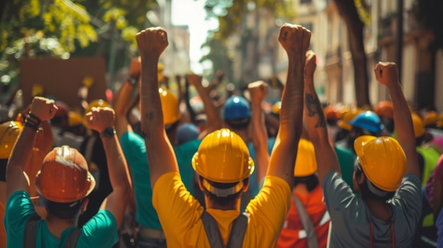 Foto grátis trabalhador protestando por direitos laborais