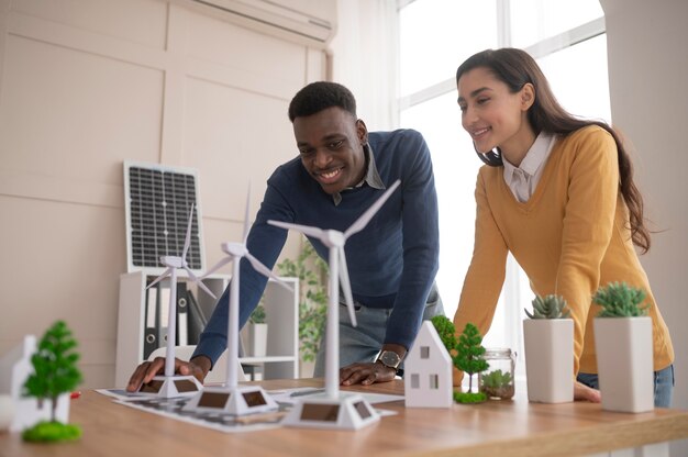 Trabalho em equipe para projeto de meio ambiente