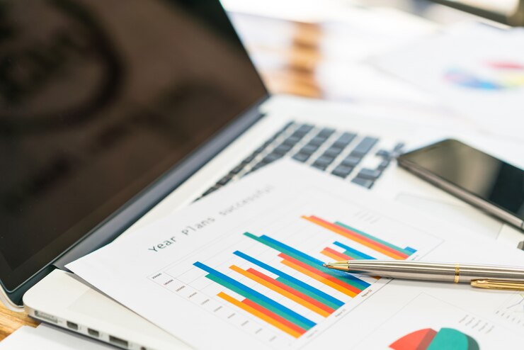 Foto grátis trabalho índice calculadora relatório de impressão