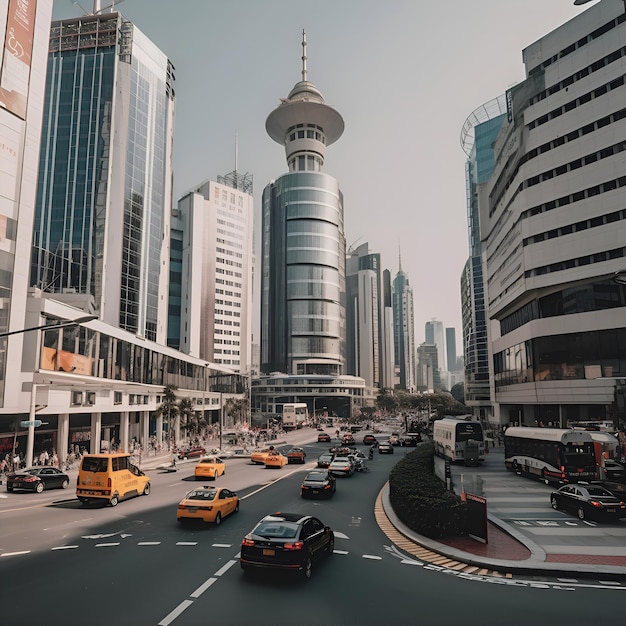 Foto grátis tráfego em kuala lumpur malásia kuala lumpur é a capital e maior cidade da malásia