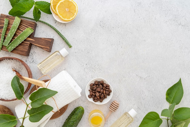 Tratamento cosmético para o espaço da cópia