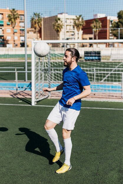 Treinamento de jogador de futebol