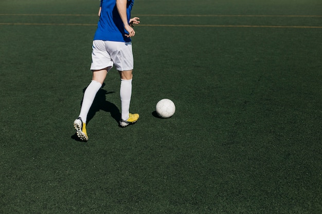 Treinamento de jogador de futebol