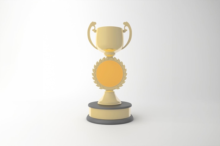 Foto grátis troféu de prêmio