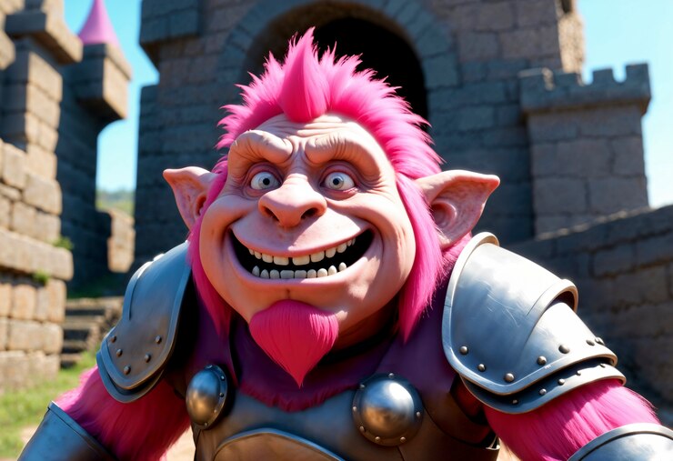 Foto grátis troll de fantasia em um ambiente bonito