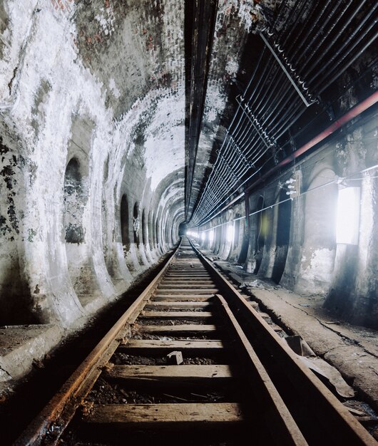 Túnel subterrâneo e ferrovia na cidade de Nova York, Estados Unidos