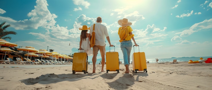 Foto grátis turista que transporta bagagem
