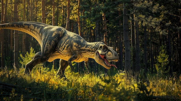 Foto grátis tyrannosaurus rex in the wild