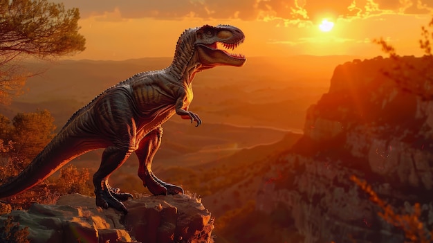 Foto grátis tyrannosaurus rex na natureza
