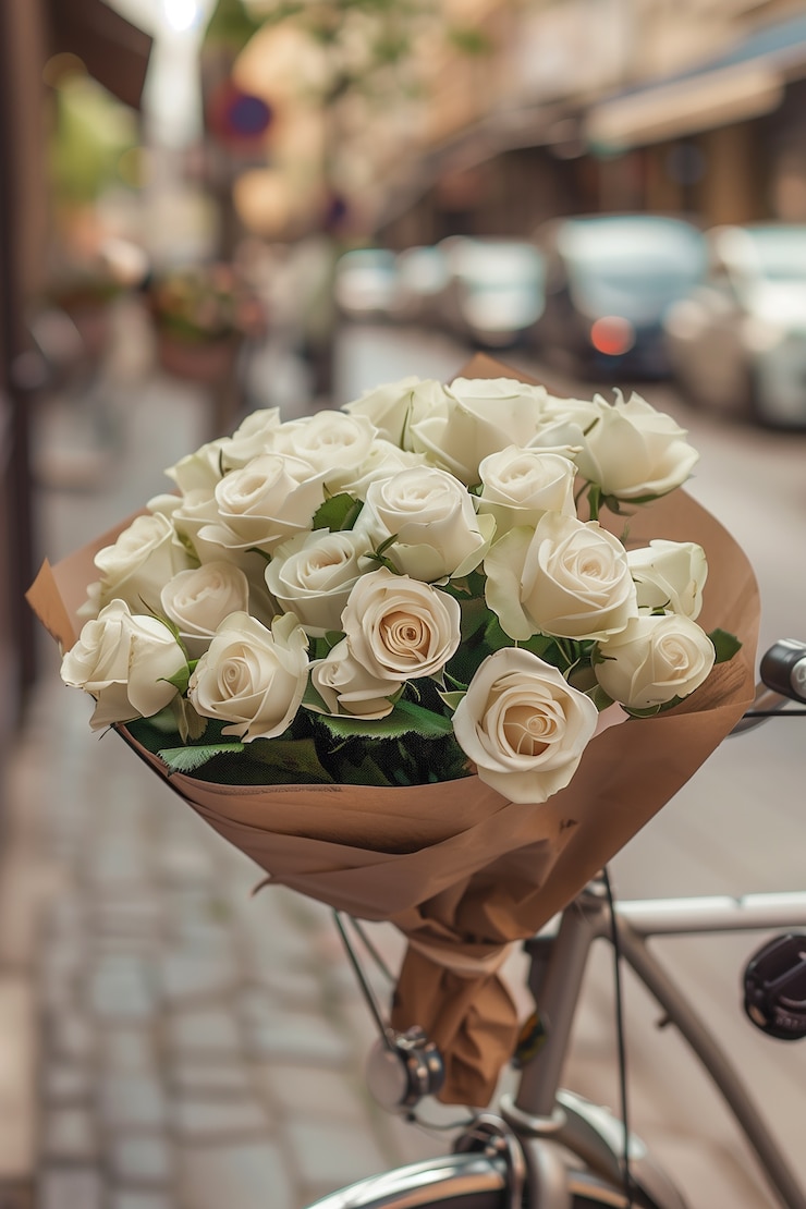Foto grátis um belo buquê de rosas.