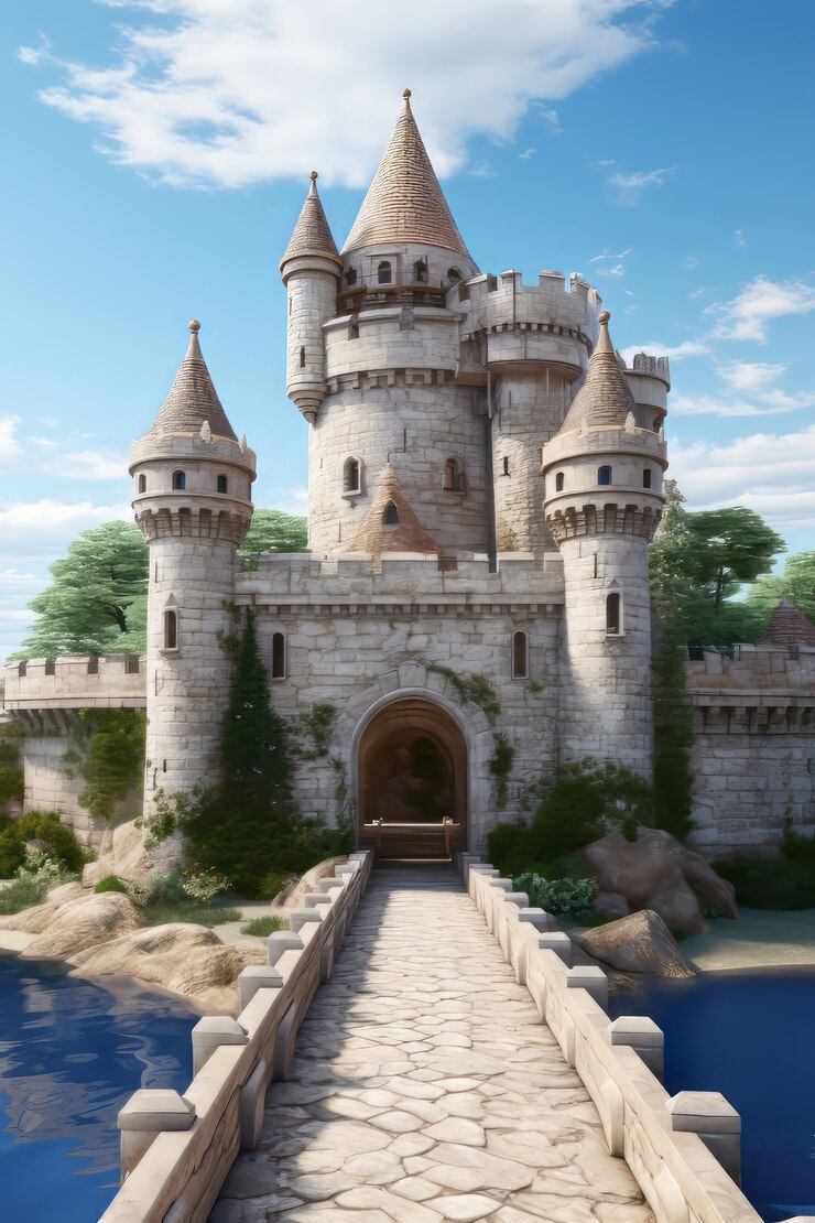 Foto grátis um belo castelo histórico.