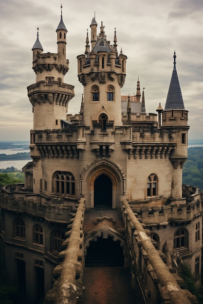 Foto grátis um belo castelo majestoso.