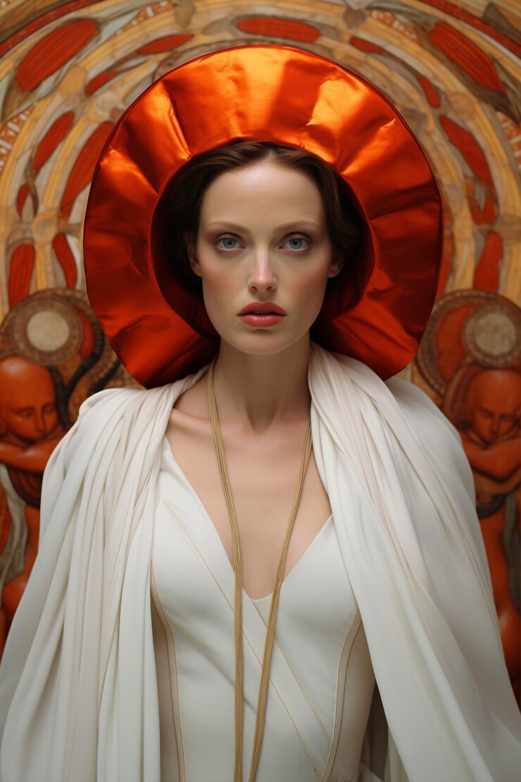 Foto grátis um belo retrato de uma mulher da grécia antiga.