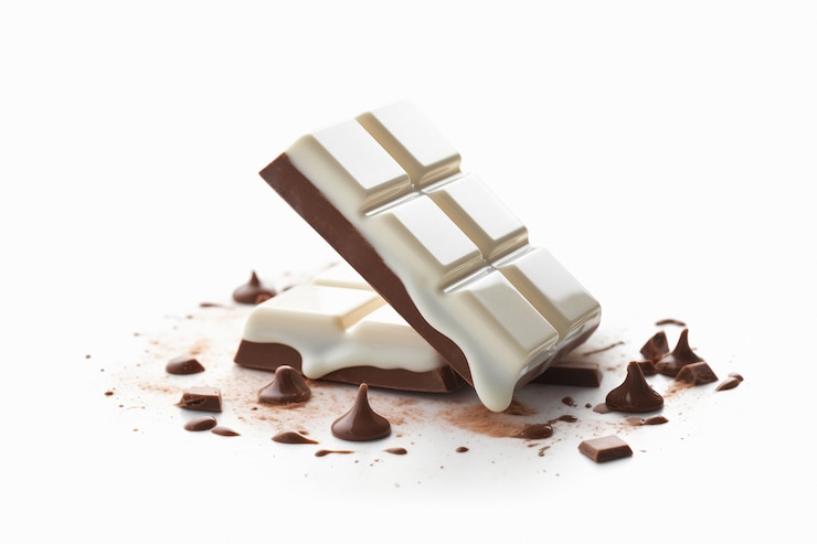 Foto grátis um close de uma deliciosa barra de chocolate.