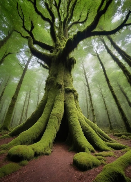 Foto grátis um close do musgo na natureza