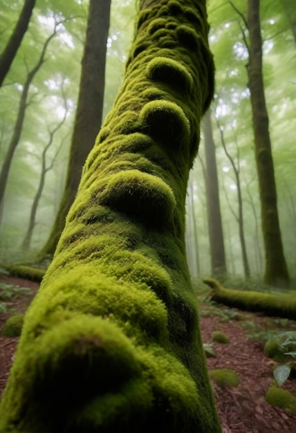 Foto grátis um close do musgo na natureza