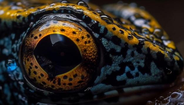 Foto grátis um close-up do olho de uma lagartixa