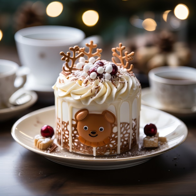 Um delicioso arranjo de finger food de Natal.