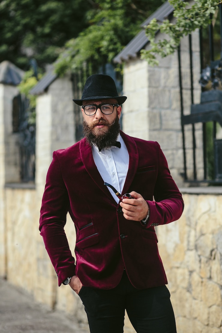 Foto grátis um homem rico com barba, pensando em negócios