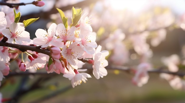 Foto grátis um ramo de uma árvore cheia de flores