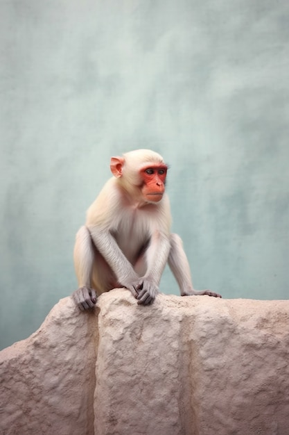 Foto grátis um zoom no macaco na natureza