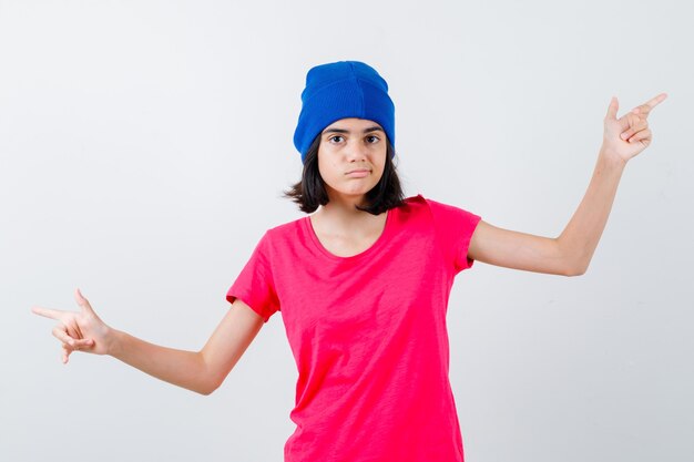Uma adolescente expressiva posando