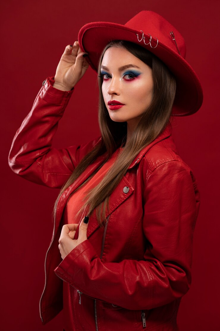 Foto grátis uma bela jovem com maquiagem profissional.