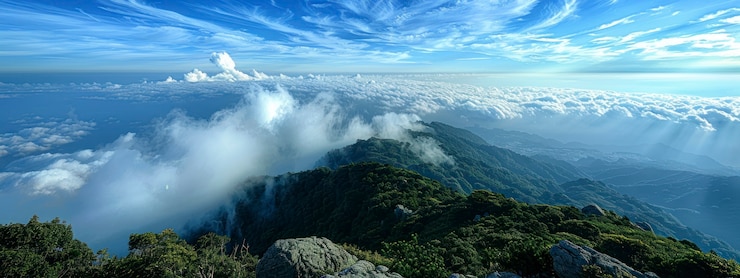 Foto grátis uma bela paisagem de nuvens.