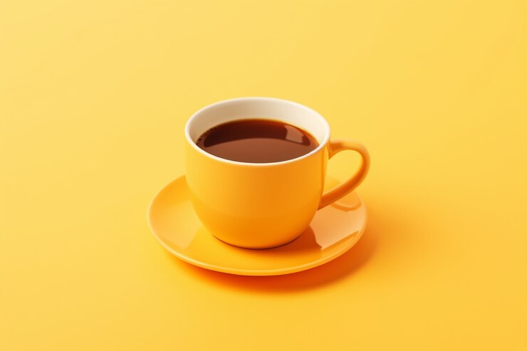 Foto grátis uma deliciosa chávena de café no estúdio.