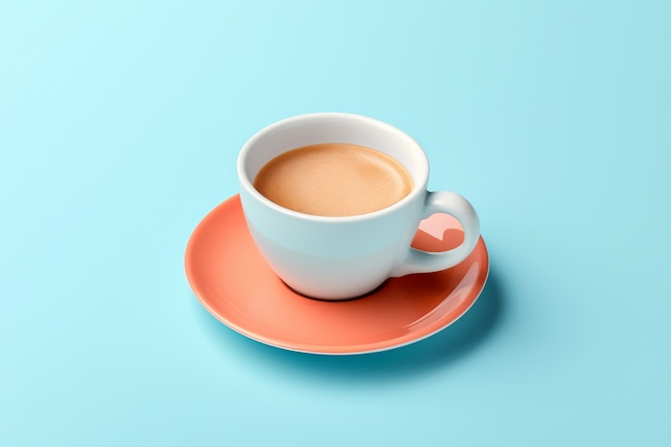 Foto grátis uma deliciosa chávena de café no estúdio.